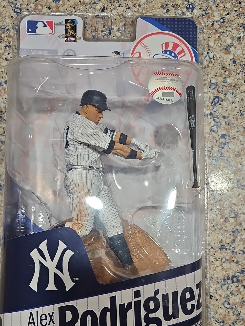 McFarlane NWT Alex Rodriguez New York Yankees Action Figure - White/Navy